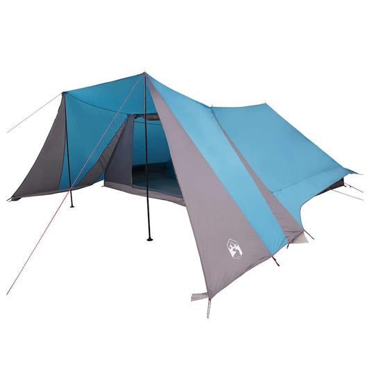 Family Tent Folding with Roof Blue and Grey 660 x 456 x 200 cm