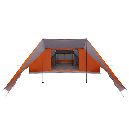 Tipi Tent with Roof Grey and Orange 660 x 456 x 200 cm Taffeta
