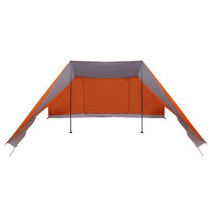Tipi Tent with Roof Grey and Orange 660 x 456 x 200 cm Taffeta