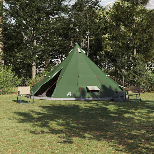 Family Tipi Tent Folding with Roof Green 560 x 560 x 300 cm