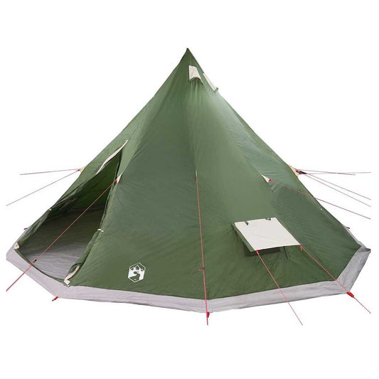 Family Tipi Tent Folding with Roof Green 560 x 560 x 300 cm