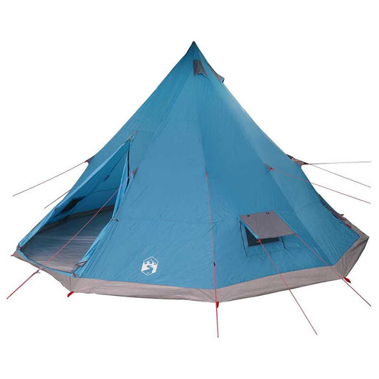 Family Tipi Tent Folding Blue and Grey 560 x 560 x 300 cm