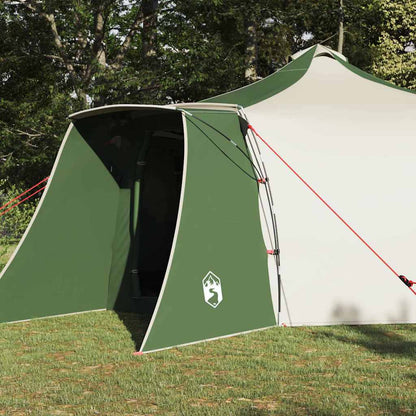Tipi Tent with Roof Green and Beige 492 x 492 x 275 cm Fabric