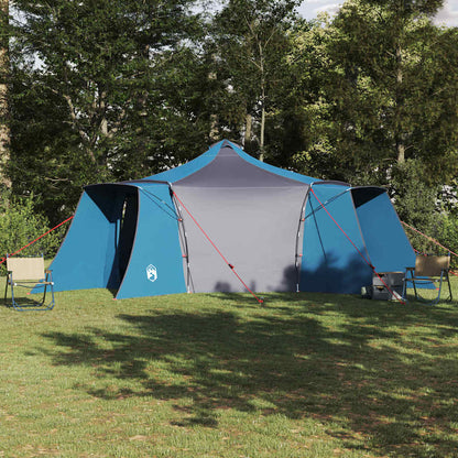 Tipi Tent with Roof Blue and Grey 492 x 492 x 275 cm Fabric