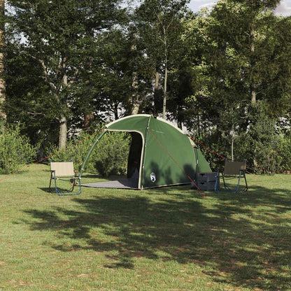 Tent Folding Green 370 x 230 x 185 cm Polyester and fibreglass