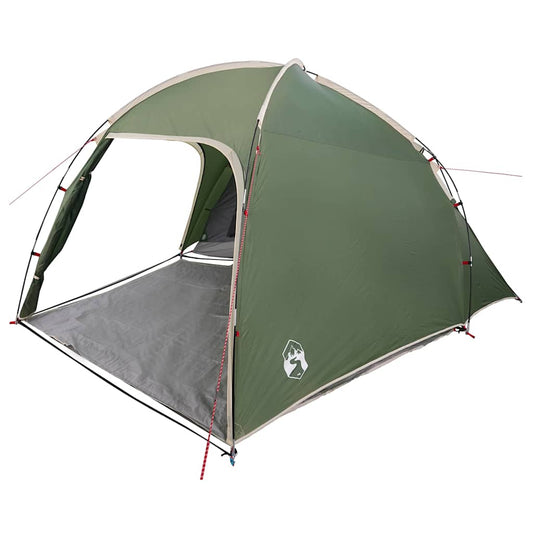 Tent Folding Green 370 x 230 x 185 cm Polyester and fibreglass