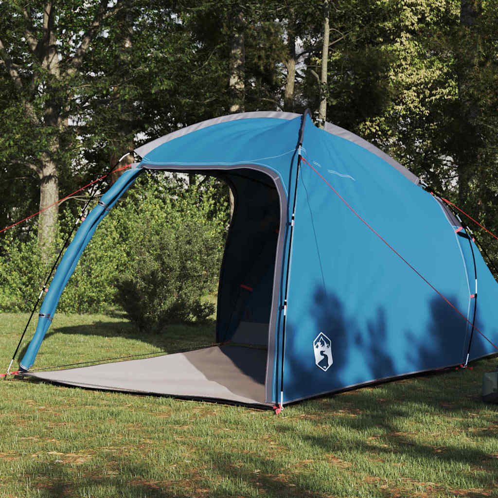 Tent with Roof Blue 370 x 230 x 185 cm Polyester and fibreglass
