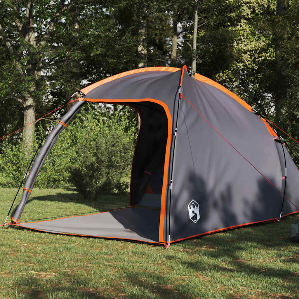 Tent with Roof Manual Grey and Orange 370 x 230 x 185 cm