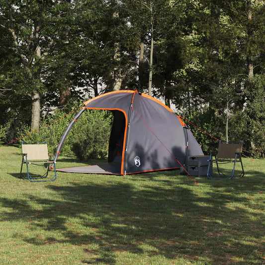 Tent with Roof Manual Grey and Orange 370 x 230 x 185 cm