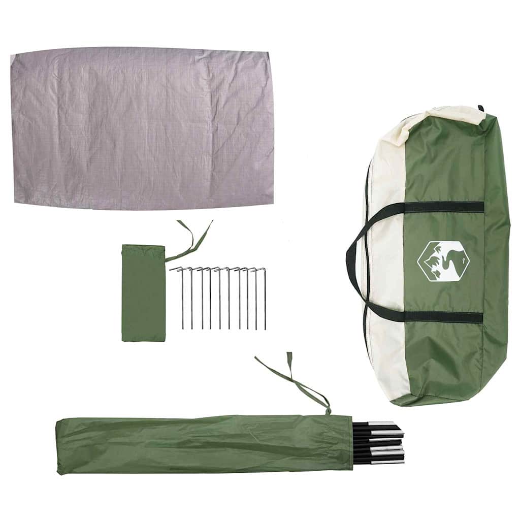 Bike Storage Tent with Roof Green 256 x 222 x 182 cm Taffeta