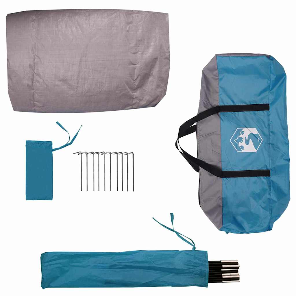 Bike Storage Tent with Roof Blue 256 x 222 x 182 cm