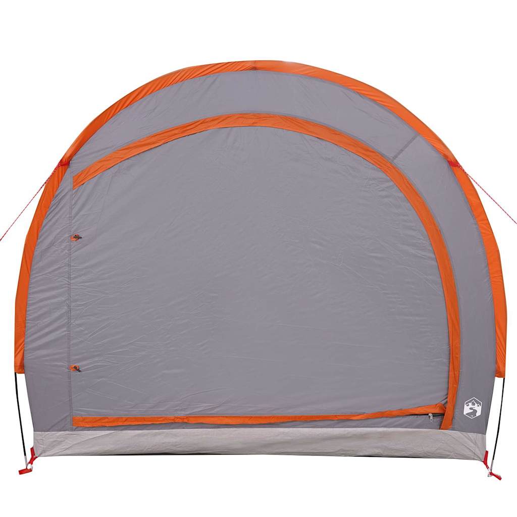 Bike Storage Tent with Roof Grey and Orange 256 x 222 x 182 cm