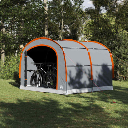 Tent with Roof Grey and orange 268 x 240 x 191 cm Polyester