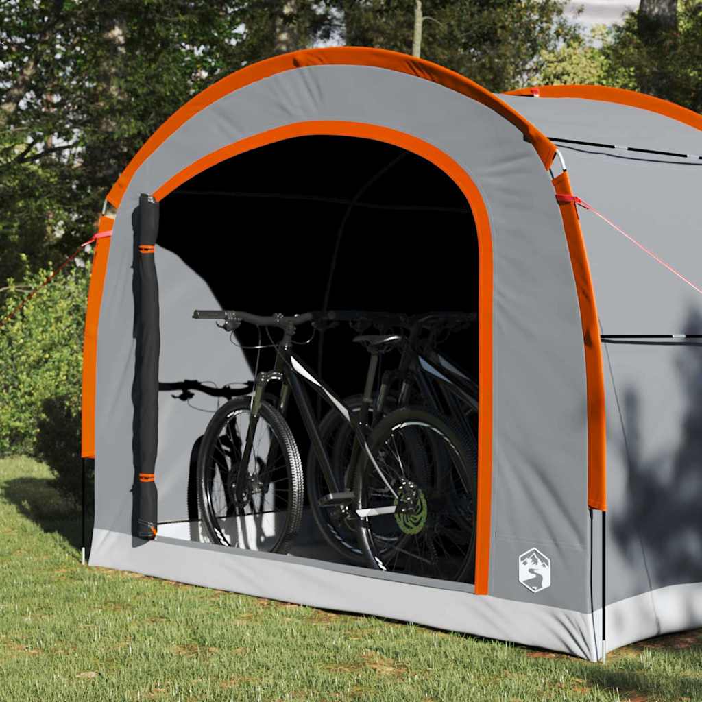 Tent with Roof Grey and orange 268 x 240 x 191 cm Polyester
