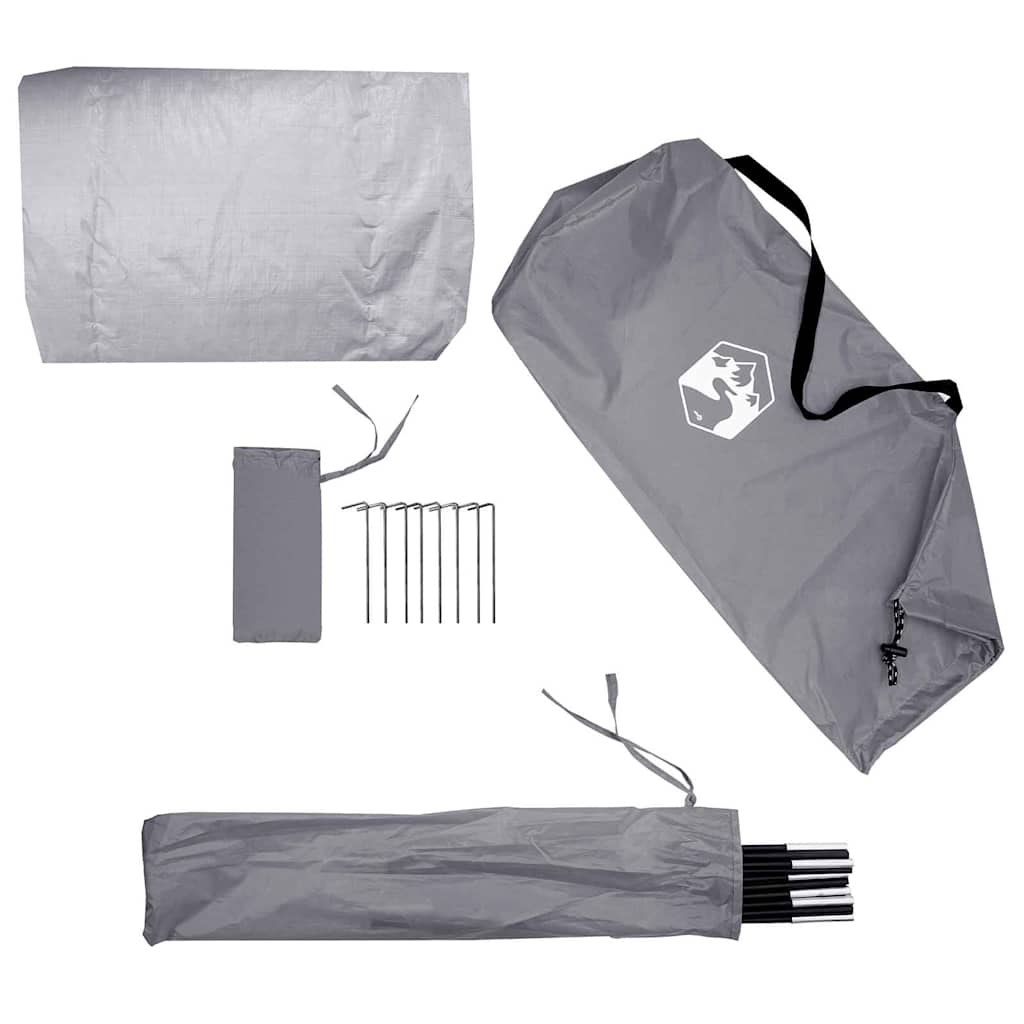 Bike Storage Tent with Roof Grey and Orange 210 x 90 x 174 cm