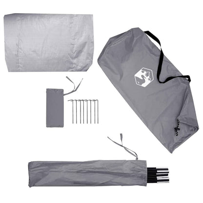 Bike Storage Tent with Roof Grey and Orange 210 x 90 x 174 cm