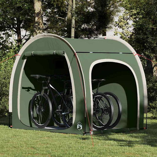 Bike Storage Tent with Roof Green 218 x 156 x 180 cm