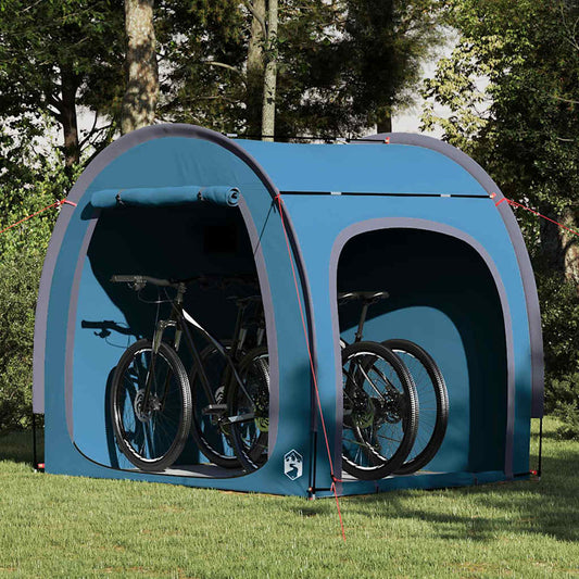 Bike Storage Tent with Roof Blue 218 x 156 x 180 cm
