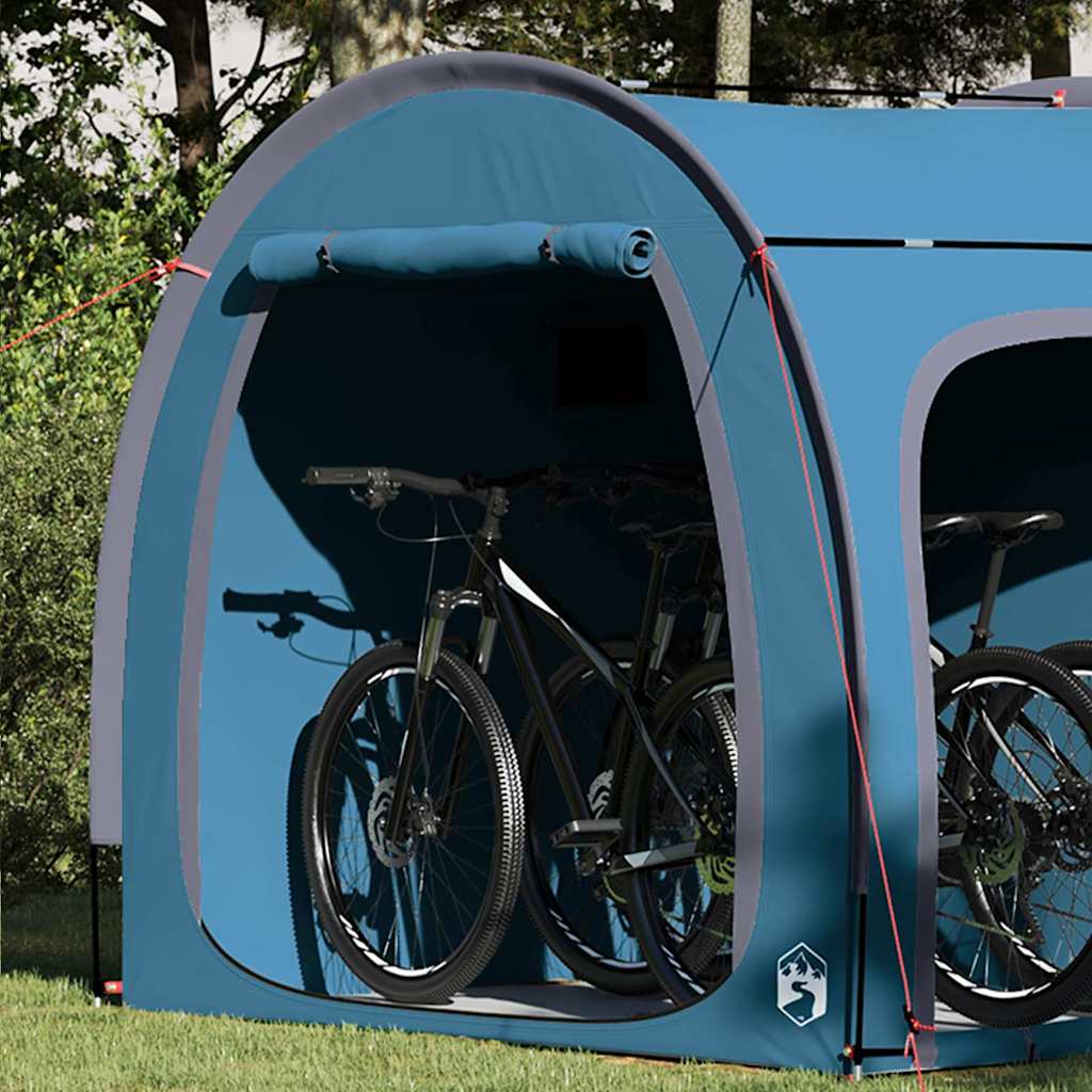 Bike Storage Tent with Roof Blue 218 x 156 x 180 cm