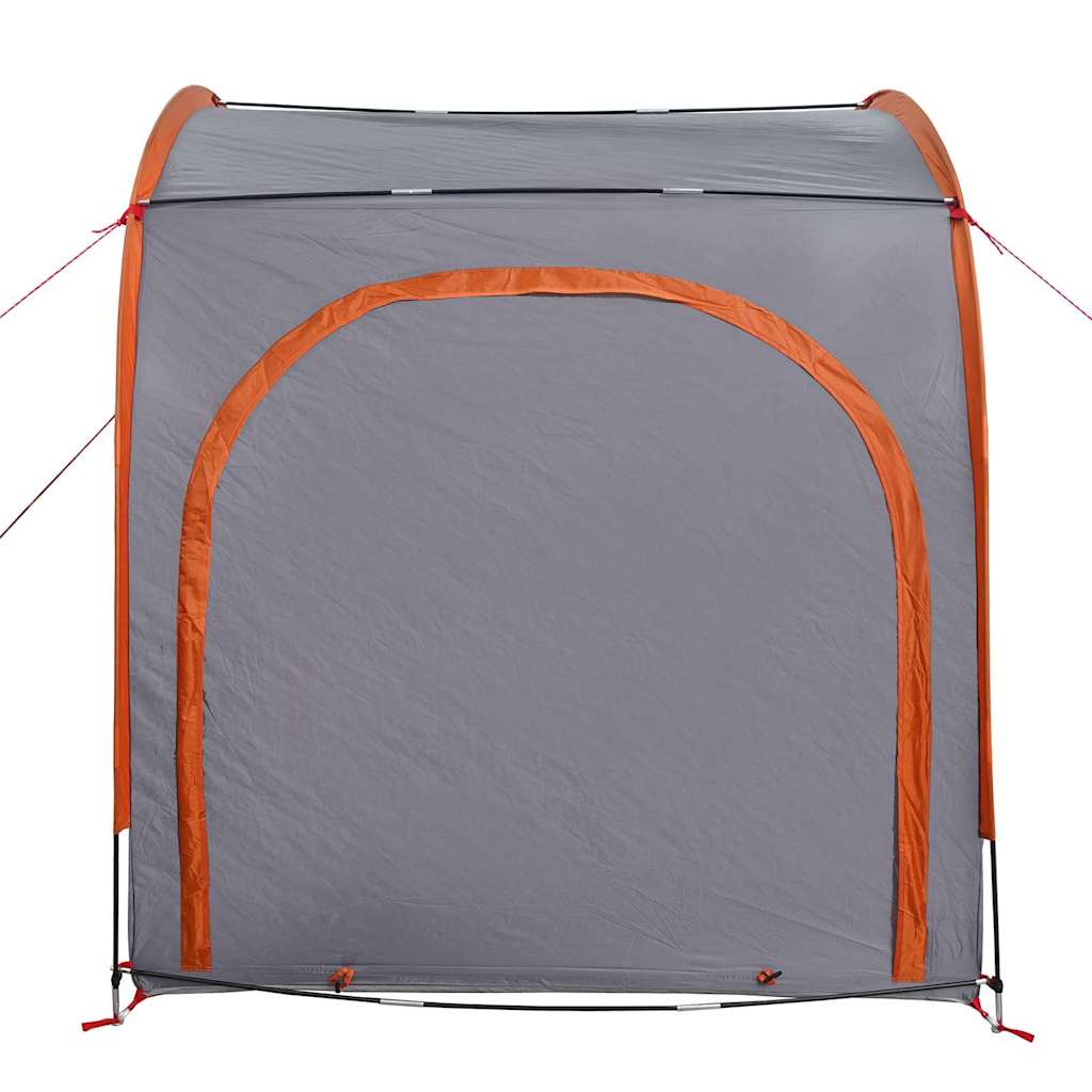 Bike Storage Tent with Roof Grey and Orange 218 x 156 x 180 cm