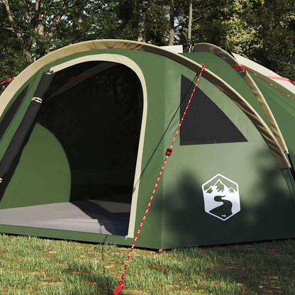 Camping Tent with Roof Green 308 x 268 x 130 cm Polyester
