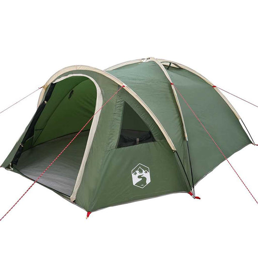 Camping Tent with Roof Green 308 x 268 x 130 cm Polyester