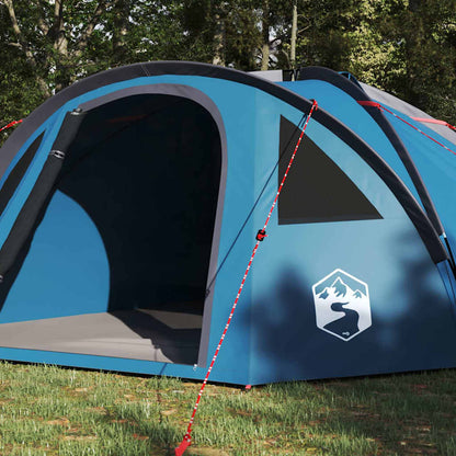 Camping Tent with Roof Blue 308 x 268 x 130 cm Polyester