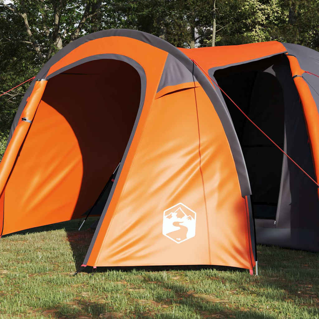 Dome Tent Dome with Roof Grey and Orange 384 x 254 x 170 cm