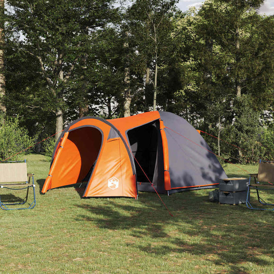 Dome Tent Dome with Roof Grey and Orange 384 x 254 x 170 cm