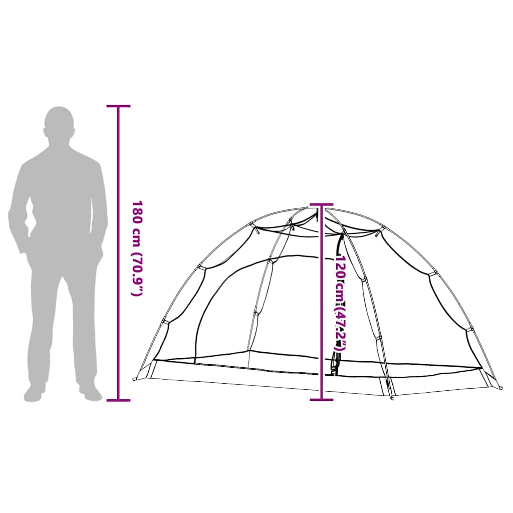Tent with Roof Other Manual Grey and Black 236 x 108 x 120 cm