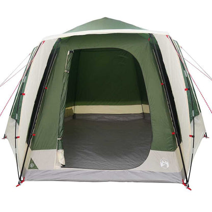 Camping Tent Cabin with Roof Green 420 x 420 x 227 cm Polyester