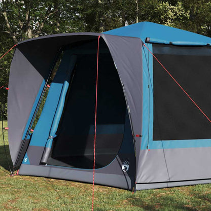Camping Tent Cabin with Roof Blue 420 x 420 x 227 cm Polyester