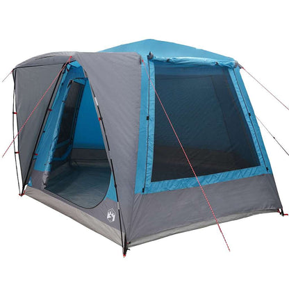 Camping Tent Cabin with Roof Blue 420 x 420 x 227 cm Polyester