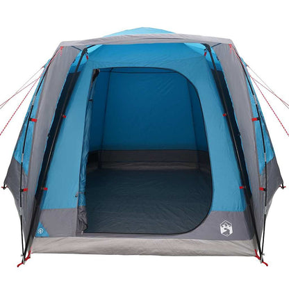 Camping Tent Cabin with Roof Blue 420 x 420 x 227 cm Polyester