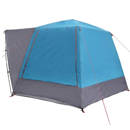 Camping Tent Cabin with Roof Blue 420 x 420 x 227 cm Polyester