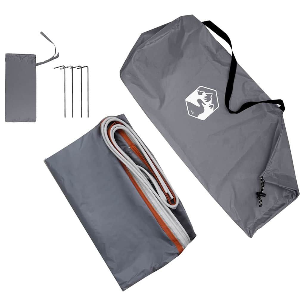 Water Resistant Tarp -Person 240 x 300 cm Grey and Orange