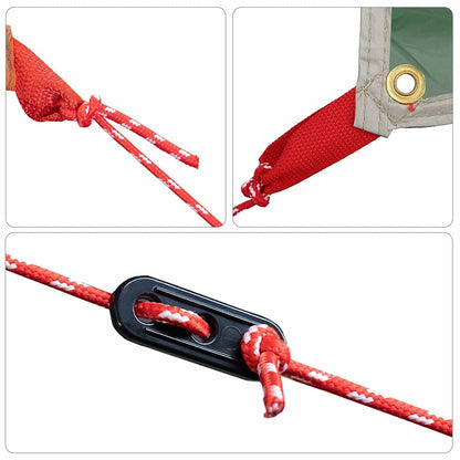 Water Resistant Tarp -Person 240 x 350 cm Waterproof Green