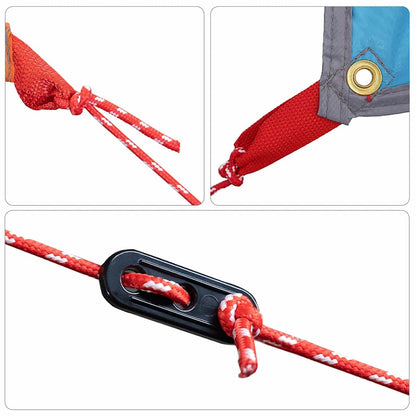 Water Resistant Tarp with Roof Blue