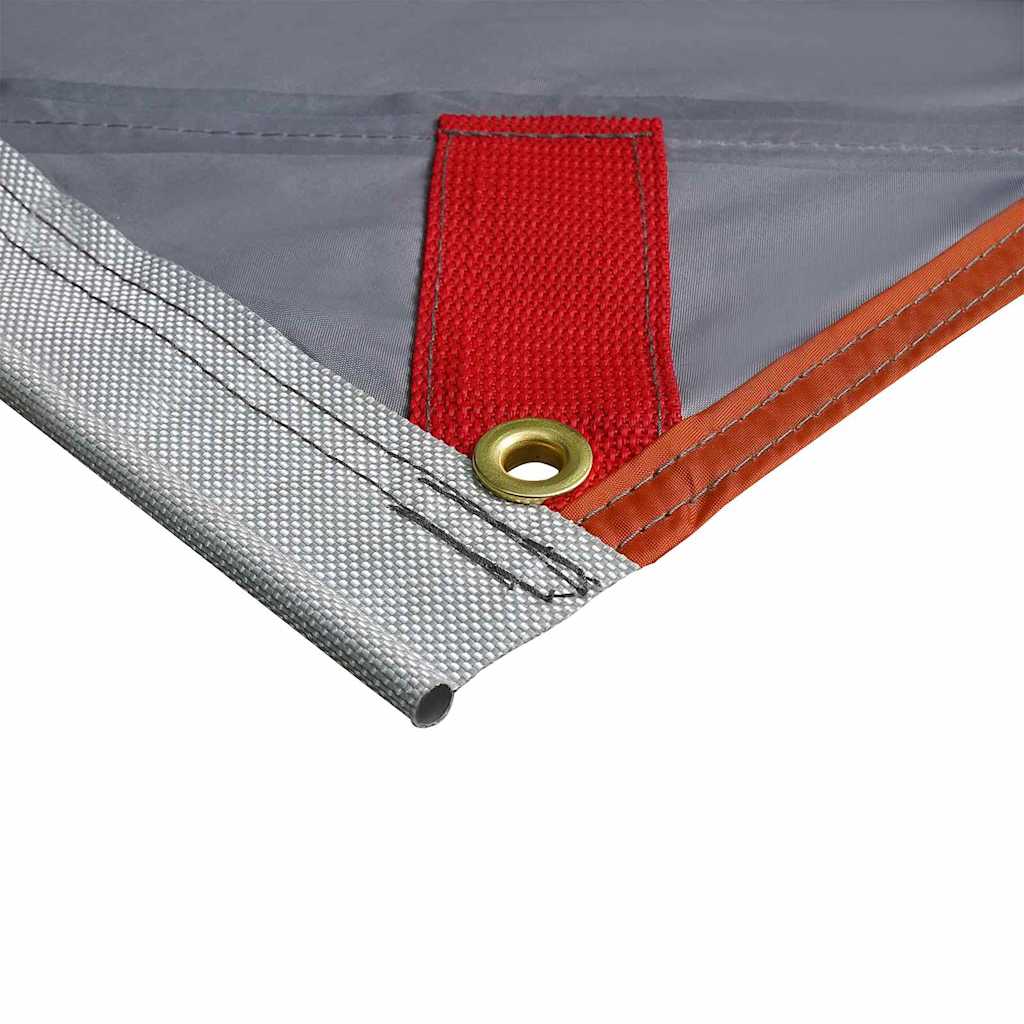 Water Resistant Tarp with Roof Grey and Orange