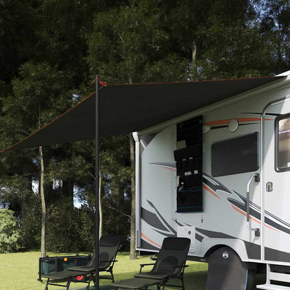 Water Resistant Tarp with Roof Grey and Orange