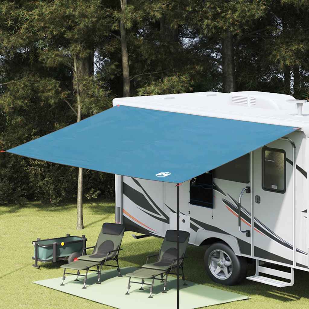 Water Resistant Tarp with Roof Blue