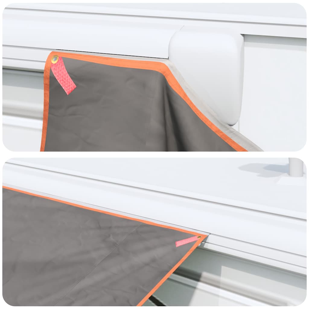 Water Resistant Tarp -Person 240 x 460 cm Grey and Orange