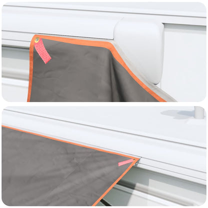 Water Resistant Tarp -Person 240 x 460 cm Grey and Orange