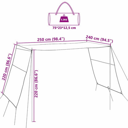 Water Resistant Tarp with Roof