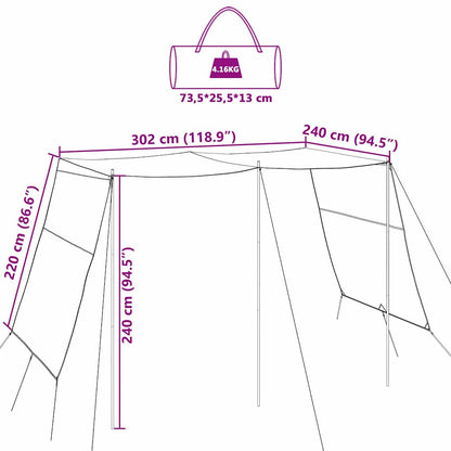 Water Resistant Tarp with Roof