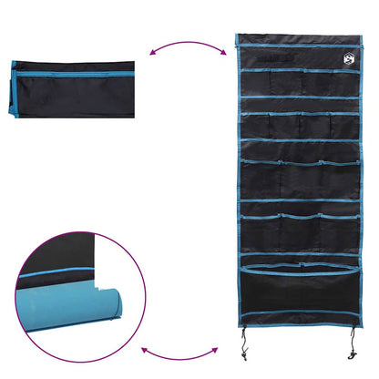 Storage Bag with Storage Black and Blue 125 x 48 cm Oxford