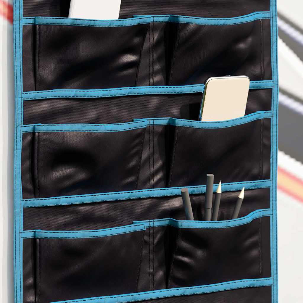 Storage Bag with Storage Black and Blue 63.5 x 40 cm Oxford