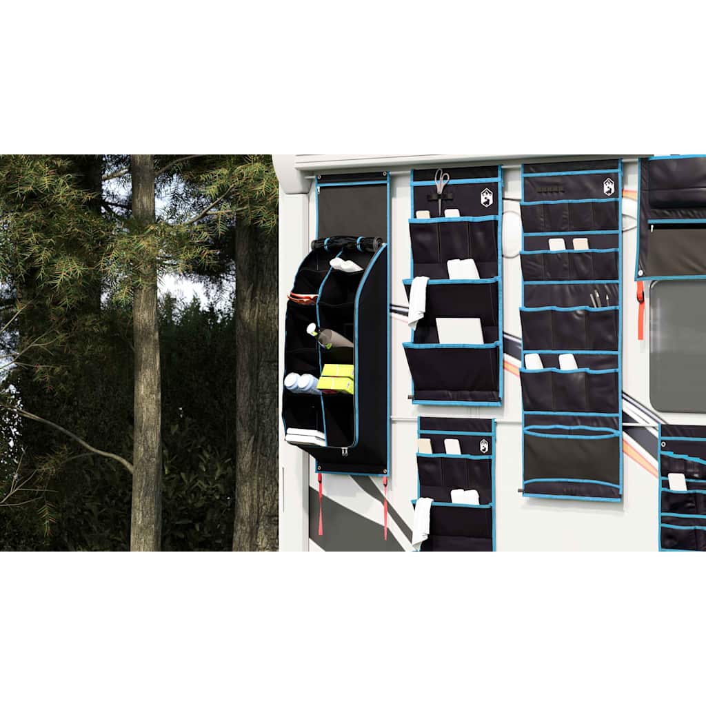 Storage Bag with Storage Black and Blue 140 x 43 cm Oxford