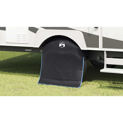 Wheel Cover Black and Blue 108 x 76 cm Oxford