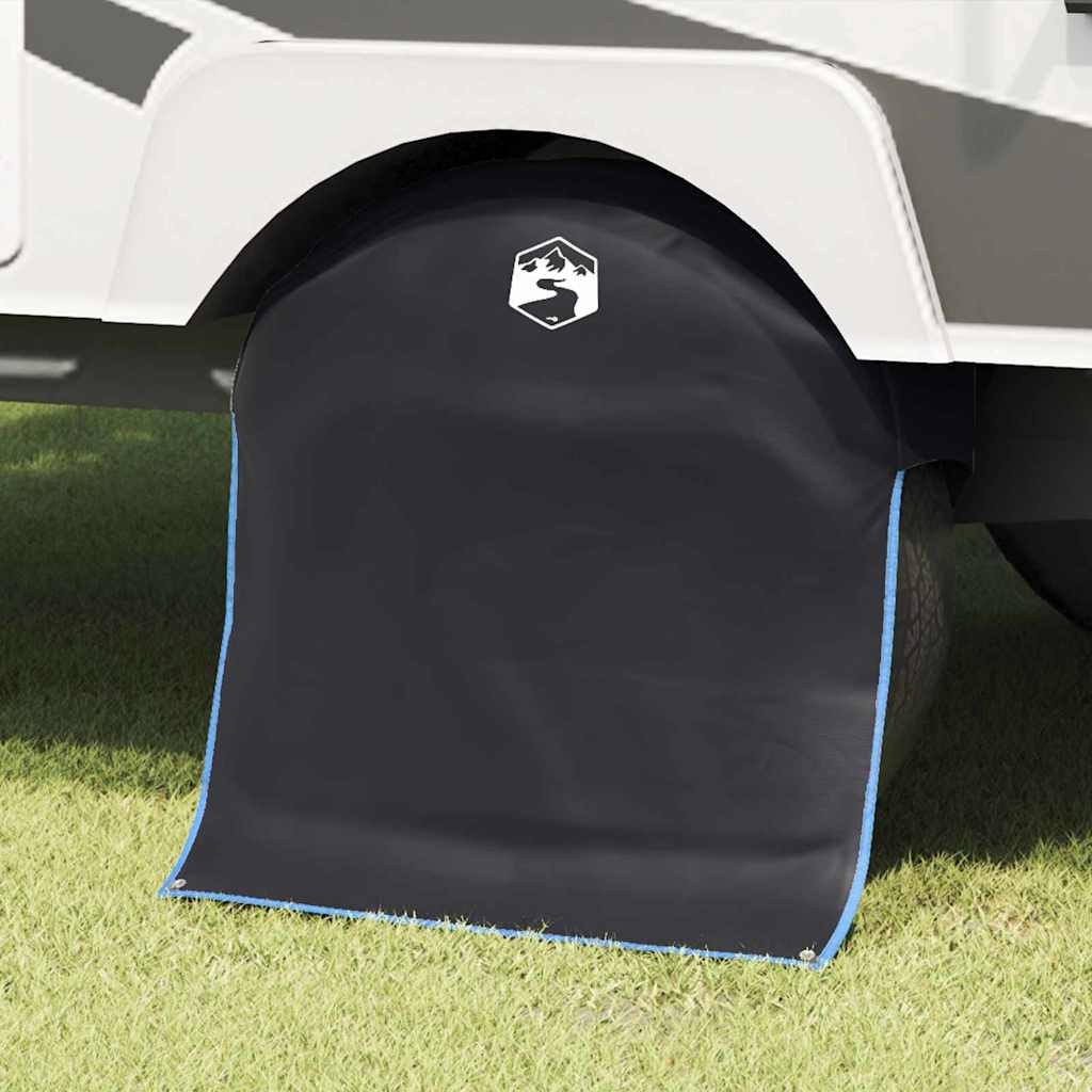 Wheel Cover Black and Blue 108 x 76 cm Oxford